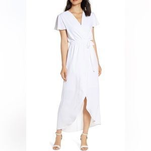 Fraiche by J High/Low Wrap Dress